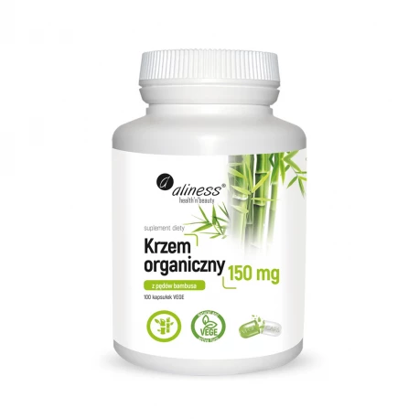 Krzem Organiczny z Pędów Bambusa 150mg (100kaps) Aliness