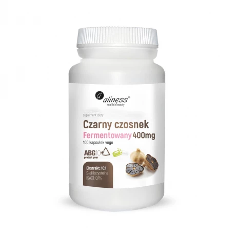 Czarny Czosnek Fermentowany S-allilocysteina ABG10+ 400 mg (100 kaps) Aliness