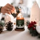 HO HO HO! Świąteczna Świeca Sojowa Duża Ręcznie Robiona Wegańska 180 ml YUSH