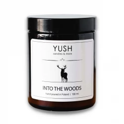 INTO THE WOODS Świeca Sojowa Duża Ręcznie Robiona Wegańska 180 ml YUSH