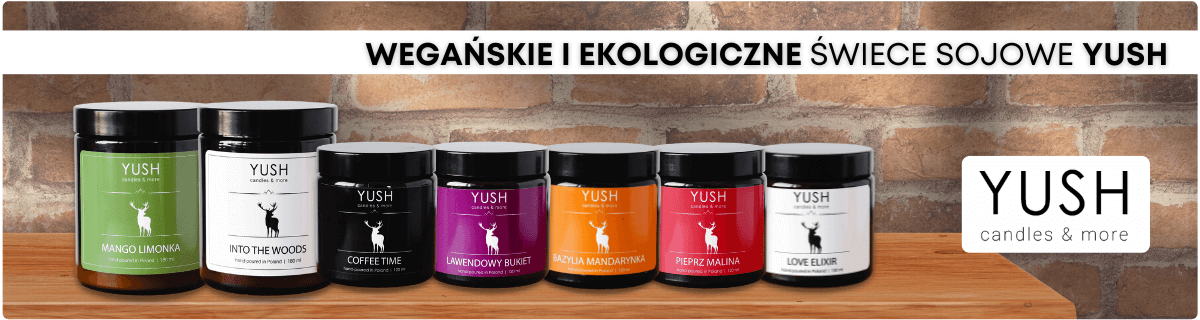 YUSH - Świece sojowe ręcznie robione z prawdziwego wosku sojowego | enaturalnie.mom
