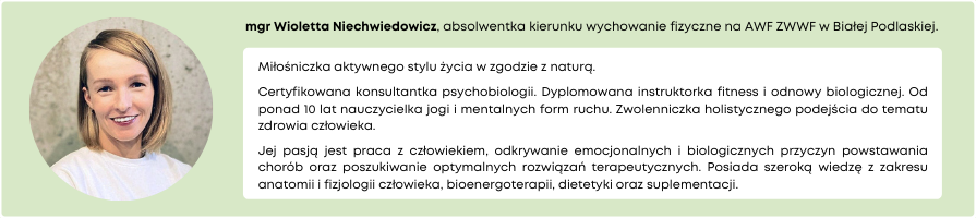 Autor mgr Wioletta Niechwiedowicz