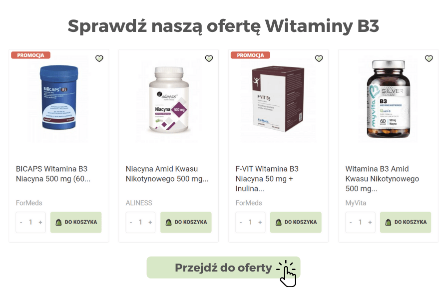 Sprawdź naszą ofertę Witaminy B3