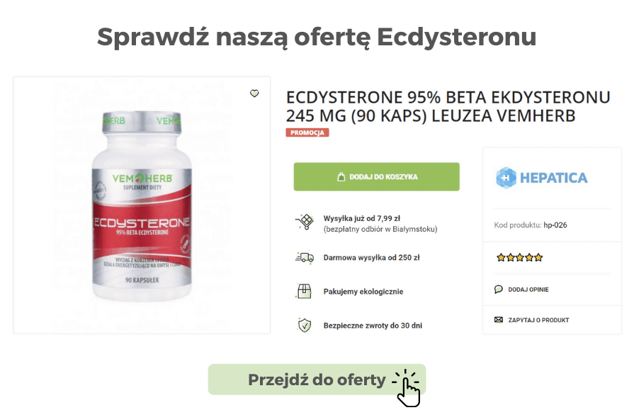 Sprawdź naszą ofertę Ecdysteronu