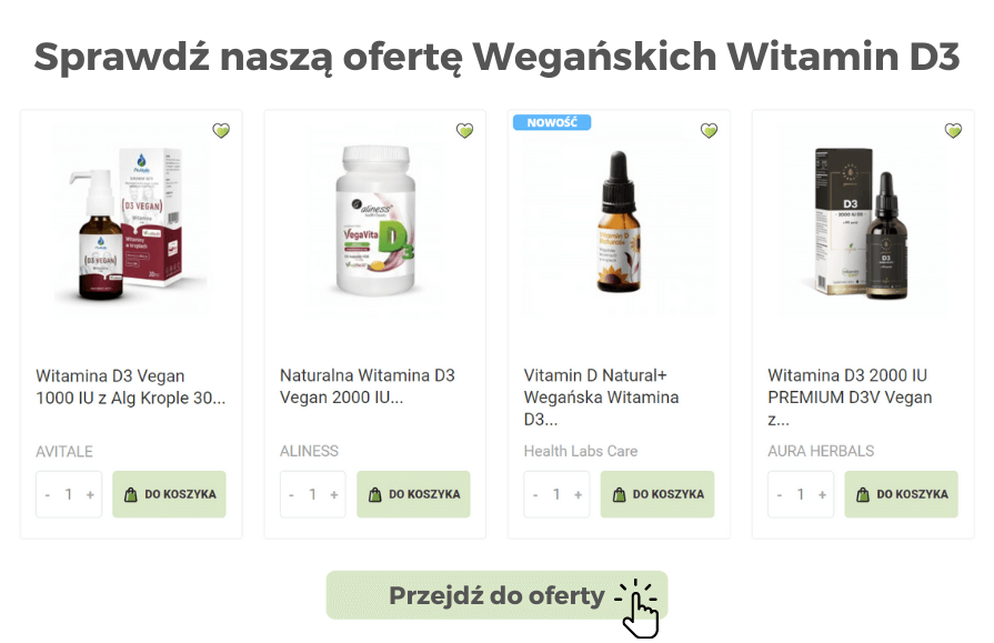 Sprawdź naszą ofertę wegańskich witamin D3