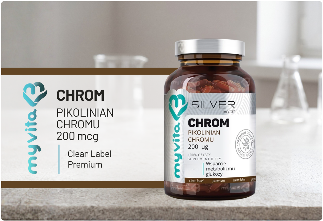 Pikolinian Chromu 200 mcg VEGE (120 kaps) Silver MyVita