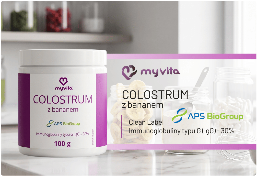 Colostrum z Bananem Immunoglubuliny 100 g MyVita