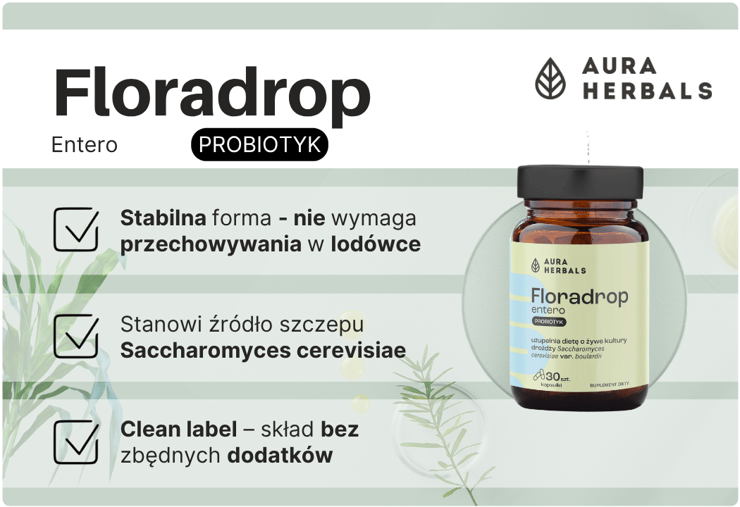 Floradrop Entero Probiotyk 30 kapsułek Aura Herbals
