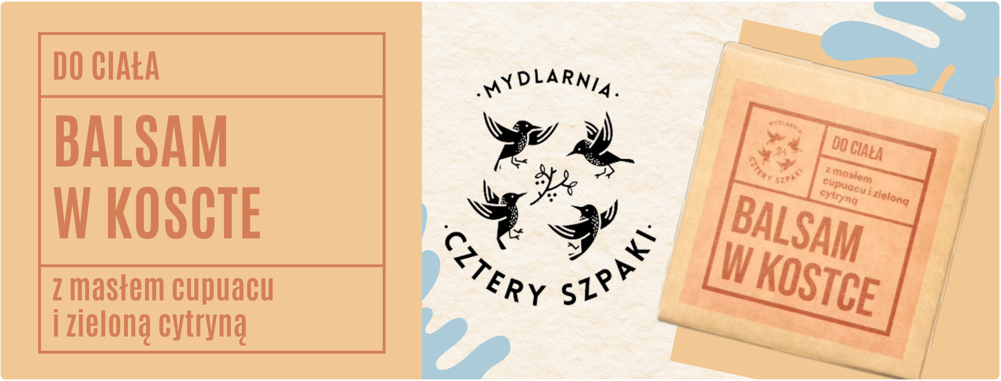 Mydlarnia Cztery Szpaki Balsam w Kostce 75g