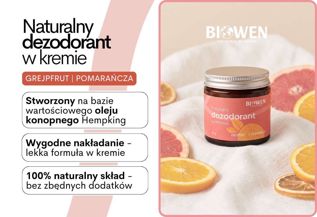 Dezodorant Naturalny Cytrusy Grejpfrut Hemp King