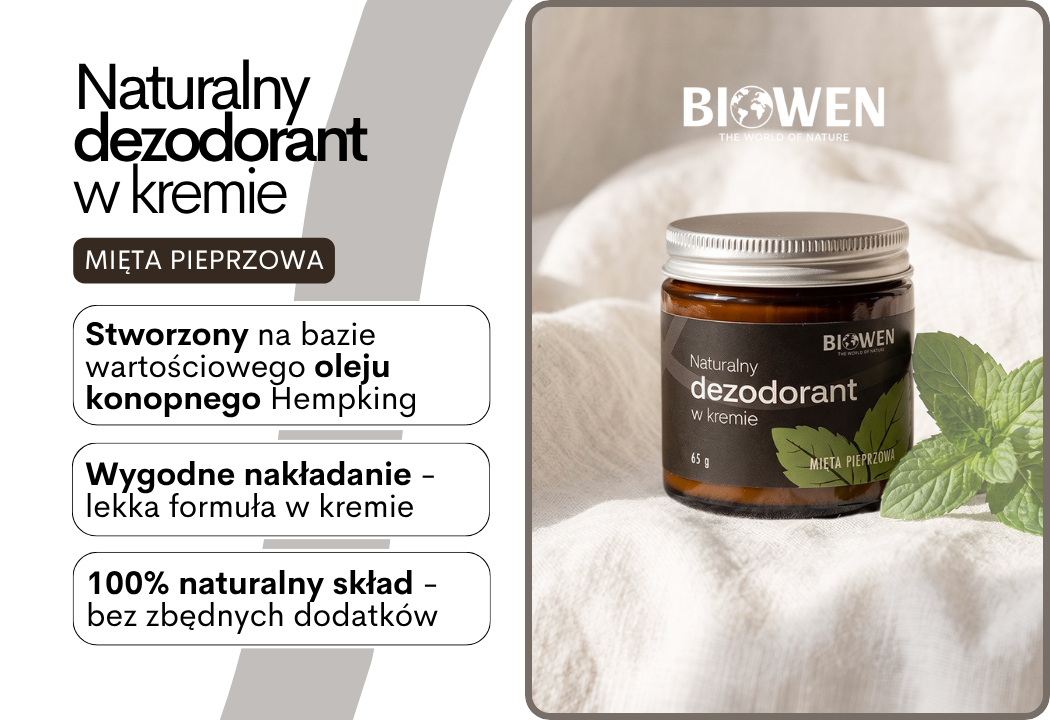 Dezodorant w Kremie Mięta Pieprzowa Naturalny 65 g Biowen