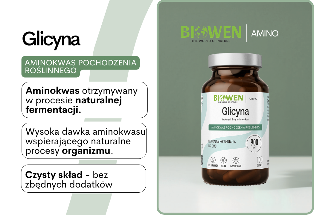 Glicyna 900 mg (100 kaps) Biowen
