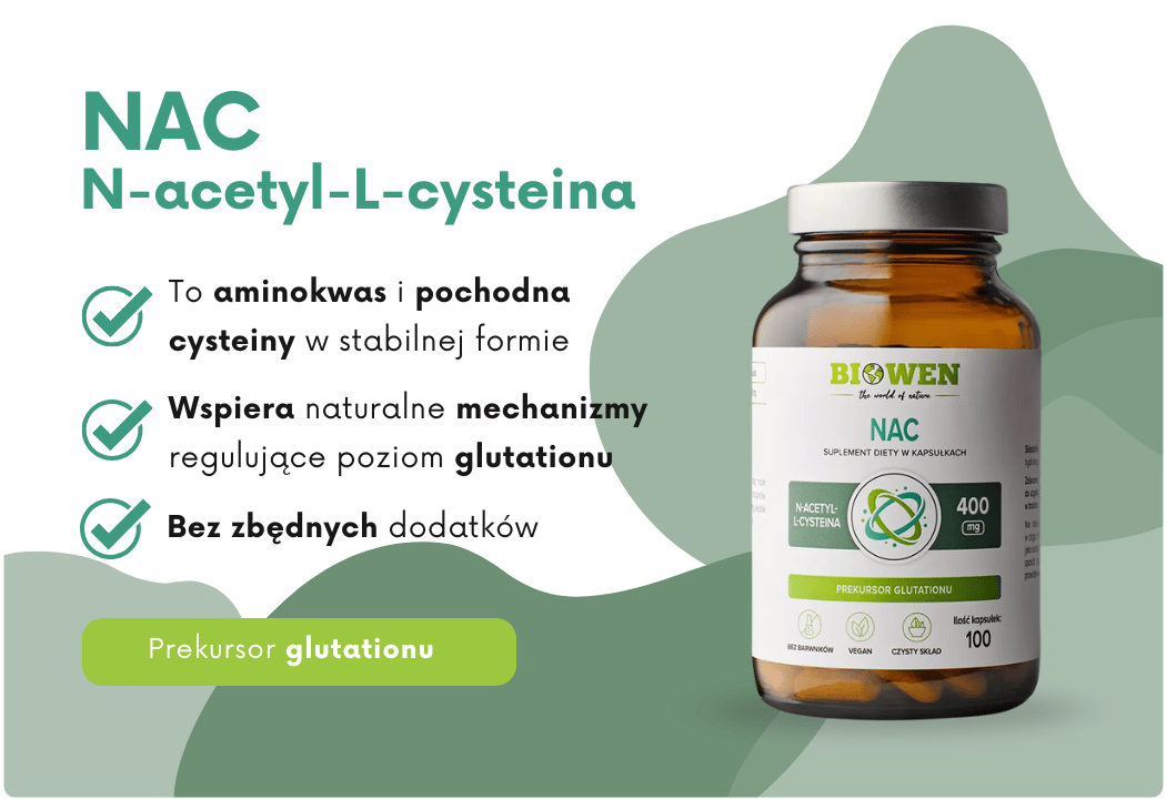 NAC N-acetyl-L-cysteina 400 mg (100 kaps) Biowen