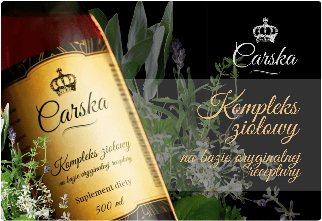 Kompleks Ziołowy Ekstrakty Roślinne Wsparcie Trawienia (500 ml) Carska