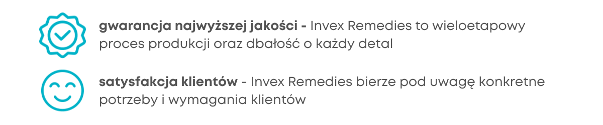 Cechy Invex Remedies
