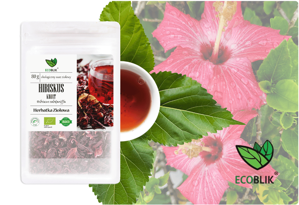 Hibiskus Kwiat EKO 80 g Herbatka Ziołowa EcoBlik