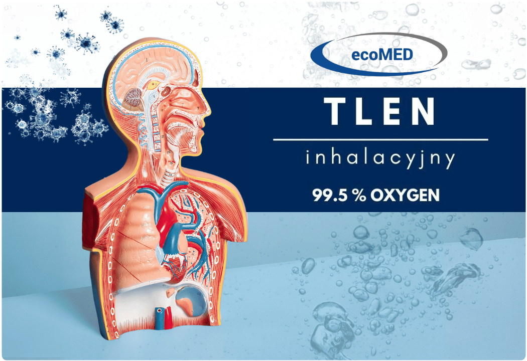 Tlen Inhalacyjny O2 99,5% Pure Oxygen Spray 15 L 750 ml ecoMED