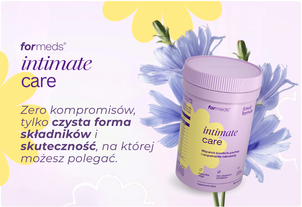 Intimate Care Kolostrum Inulina Niacyna Żywe Kultury Bakterii Female Formula (60 kaps) Formeds