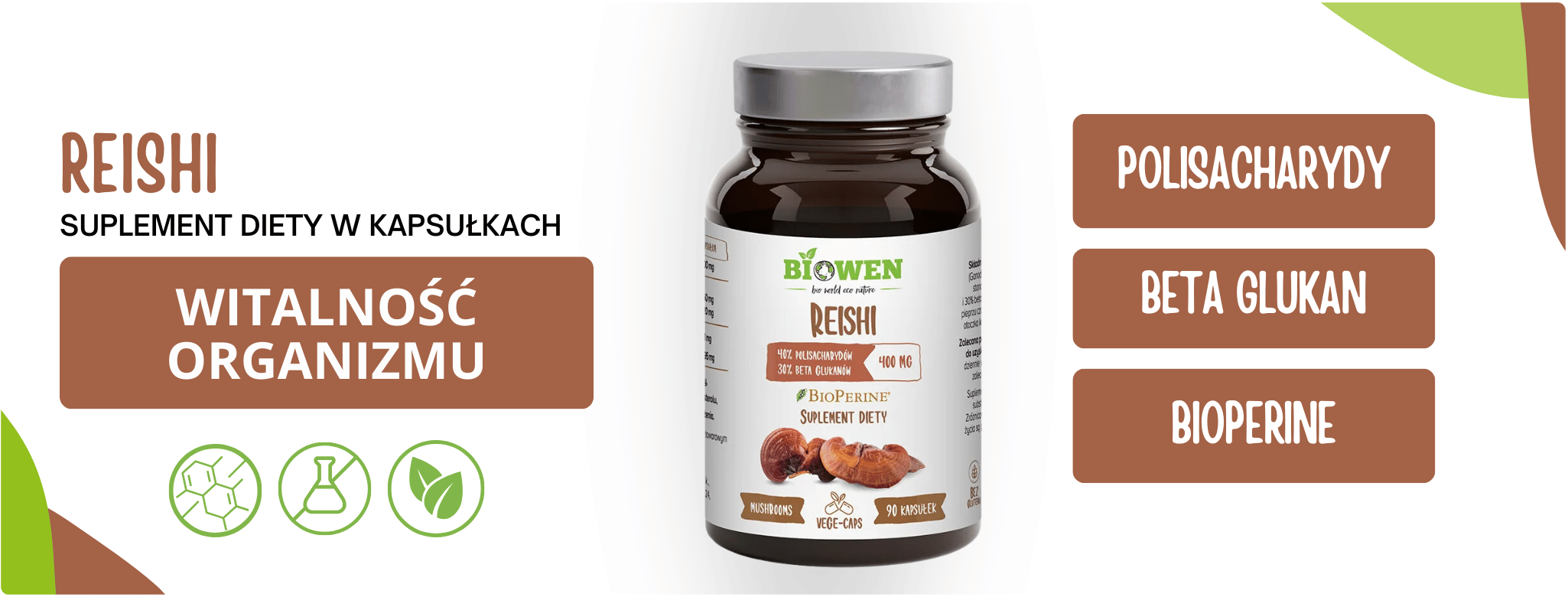 Grzyby Reishi (90 kaps)