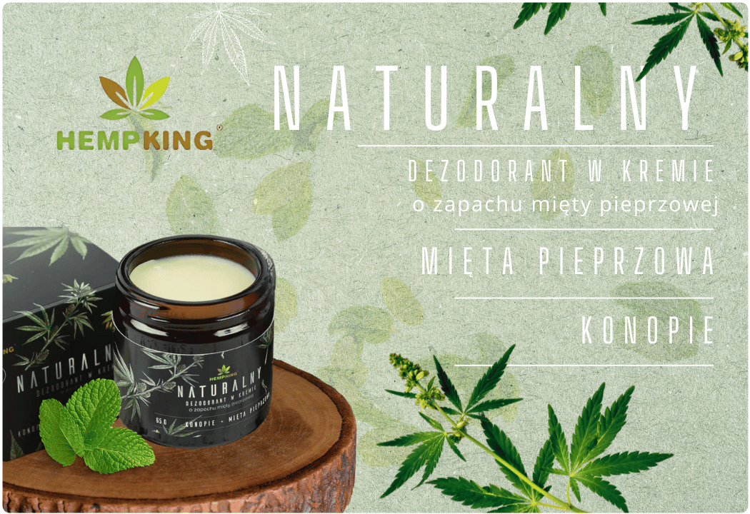 Dezodorant Naturalny Mięta Pieprzowa Hemp King
