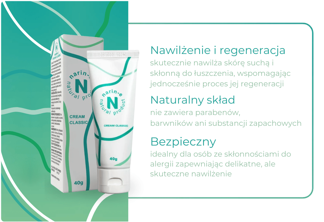 Narin-E Krem Klasyczny Nawilżający Serwatka Lactobacillus 40 g Narex