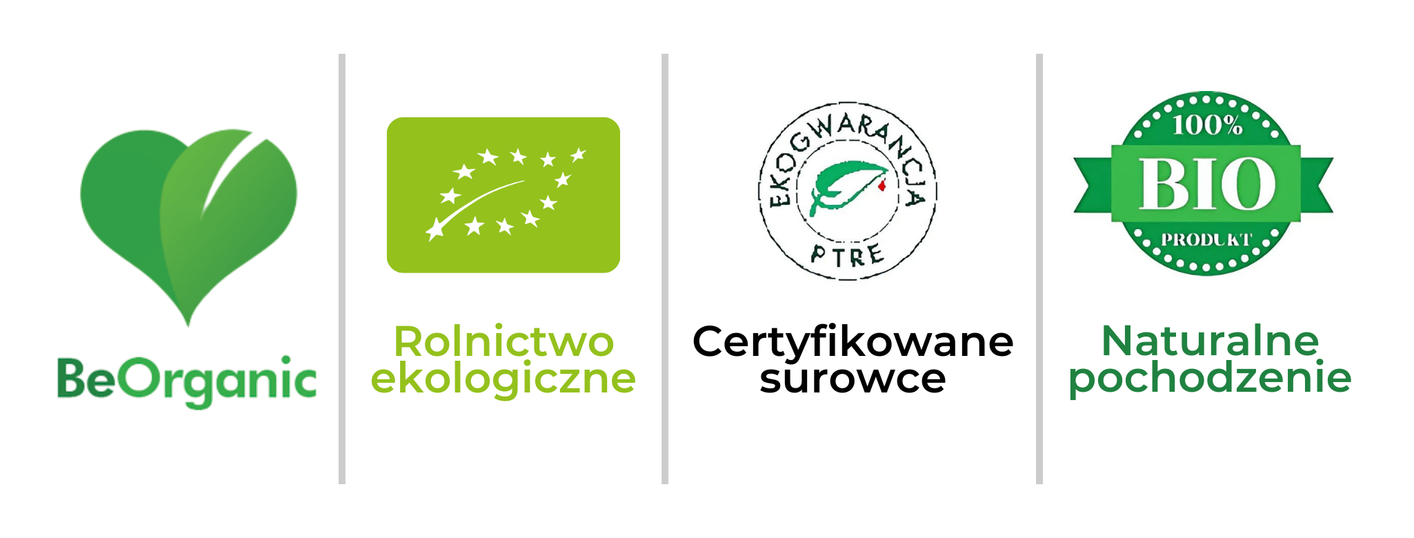 Cechy BeOrganic