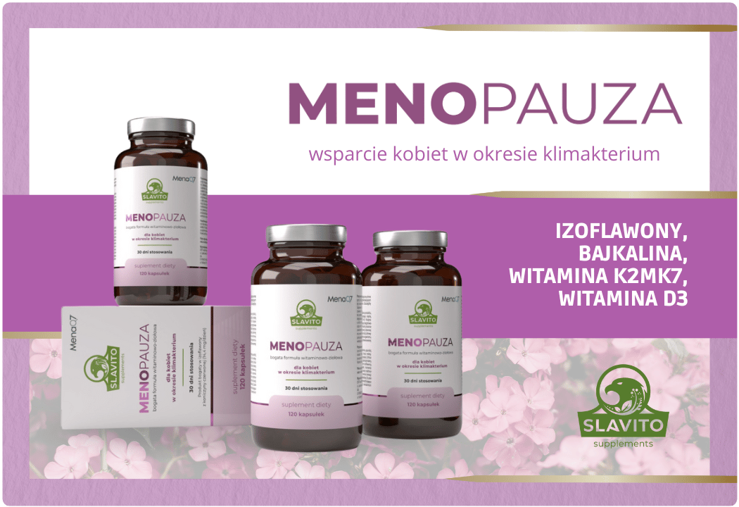 MENOPAUZA Witaminy + Zioła Wsparcie Kobiet (120 kaps) Slavito