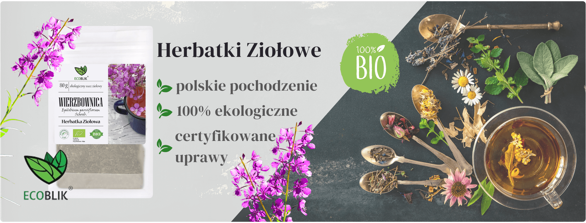 Wierzbownica Drobnokwiatowa 80g Herbatka ziołowa EcoBlik